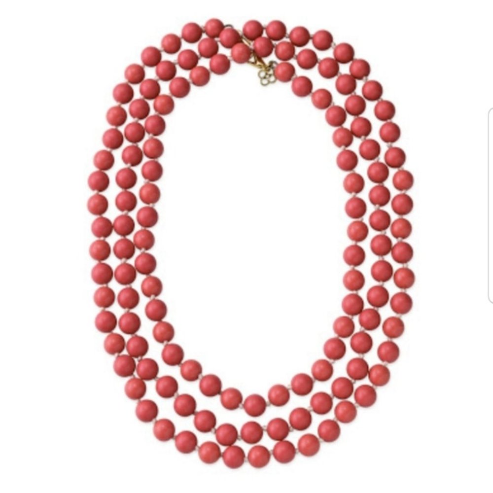 ::Stella & Dot Retired Red Coral LaCoco Necklace - Picture 3 of 10